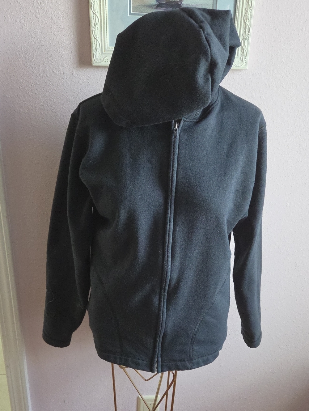 Hanes Black Full-Zip Hooded Jacket